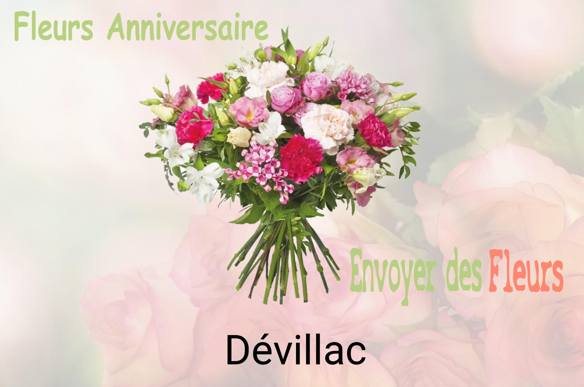 Bouquet de fleurs d’anniversaire livré à Dévillac