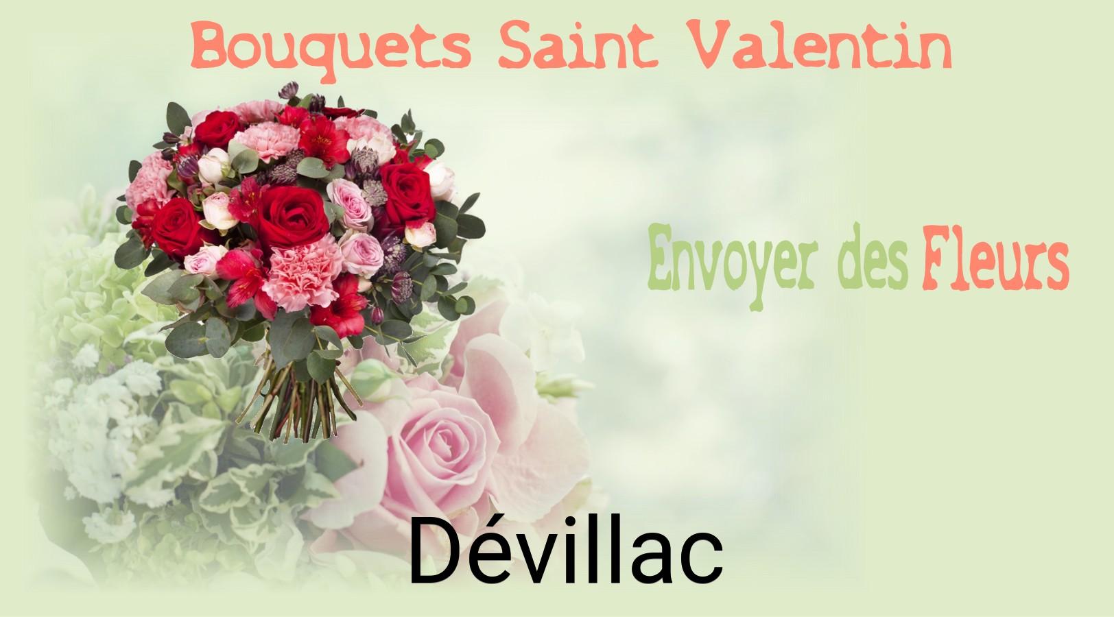 Roses de Saint-Valentin livrées à Dévillac